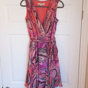 Floral Paisley Print Boho Dress